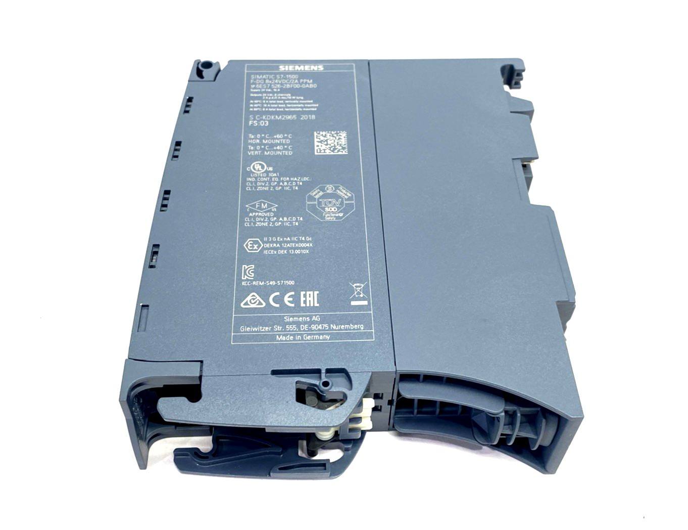 Siemens 6ES7526-2BF00-0AB0 SIMATIC S7-1500 Output Module, F-DQ 8x24 VDC/2A PPM - Maverick Industrial Sales