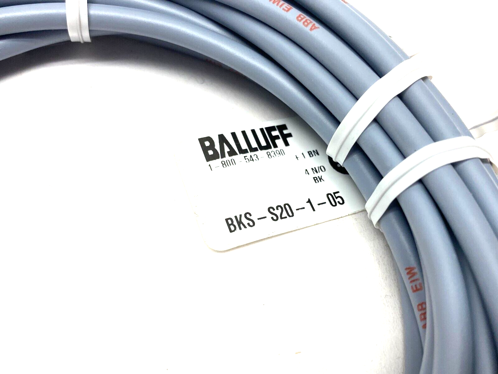 BKS-S20-1-05,BCC001T | Balluff BKS-S20-1-05 Single Ended Cordset 3-Pin Rt-Angle M12 BCC001T - New – Open box - Maverick Industrial Sales
