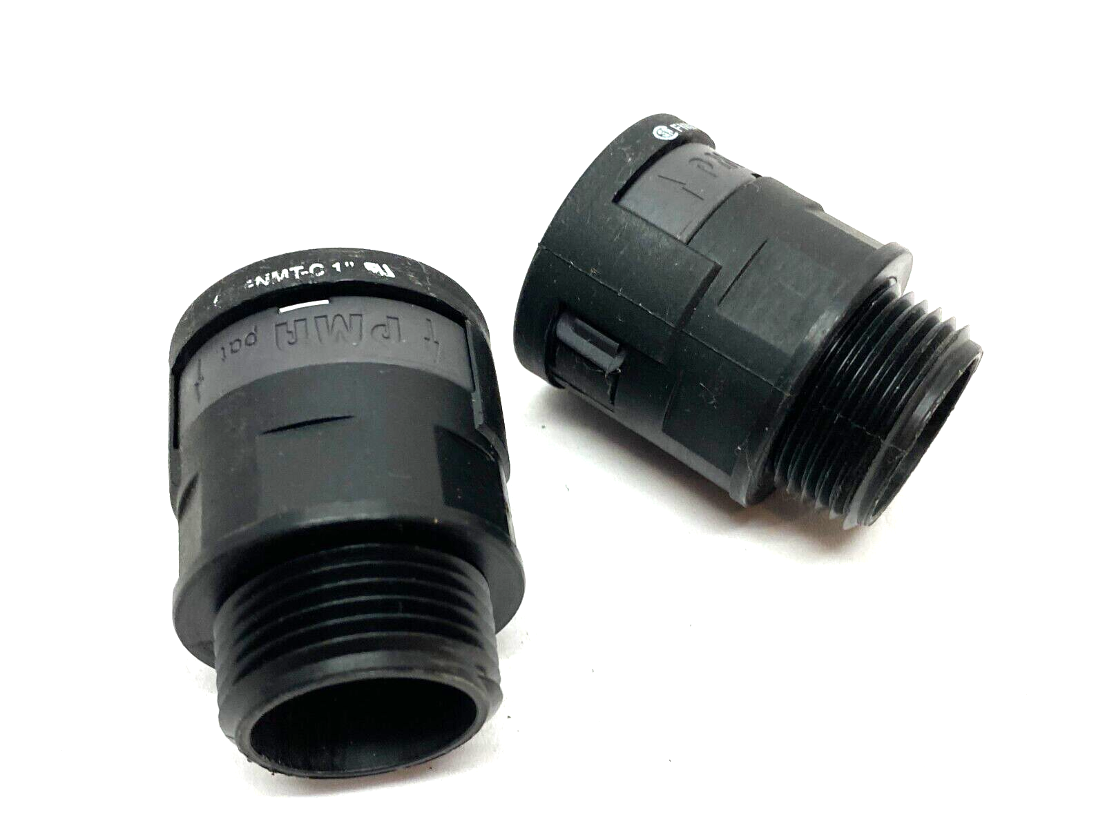 PMA Flex FNMT-C 1" Straight Plastic Conduit Fitting Black 1" LOT OF 2 - Maverick Industrial Sales