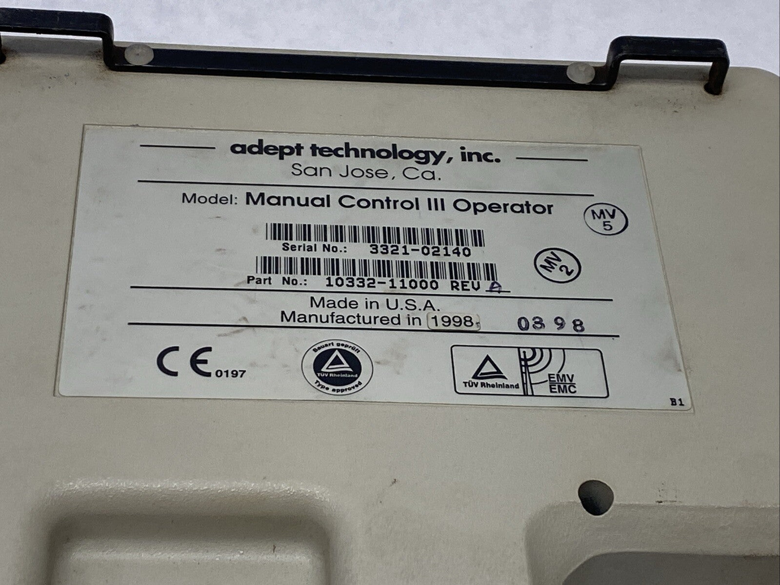 Adept 10332-11000 Manual Control III Operator Robot Teach Pendant - Maverick Industrial Sales