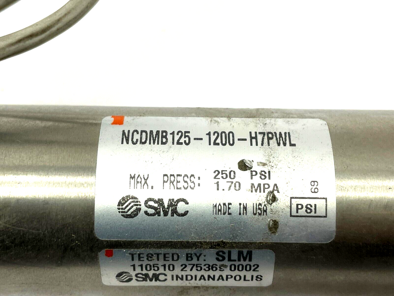 SMC NCDMB125-1200-H7PWL Round Body Cylinder w/ D-H7PW Auto Switches - Maverick Industrial Sales