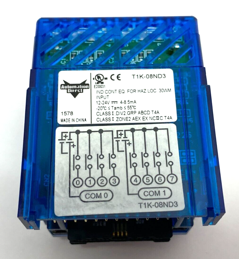 Automation Direct T1K-08ND3 Terminator I/O Discrete Input Module T1K-08B-1 Base - Maverick Industrial Sales