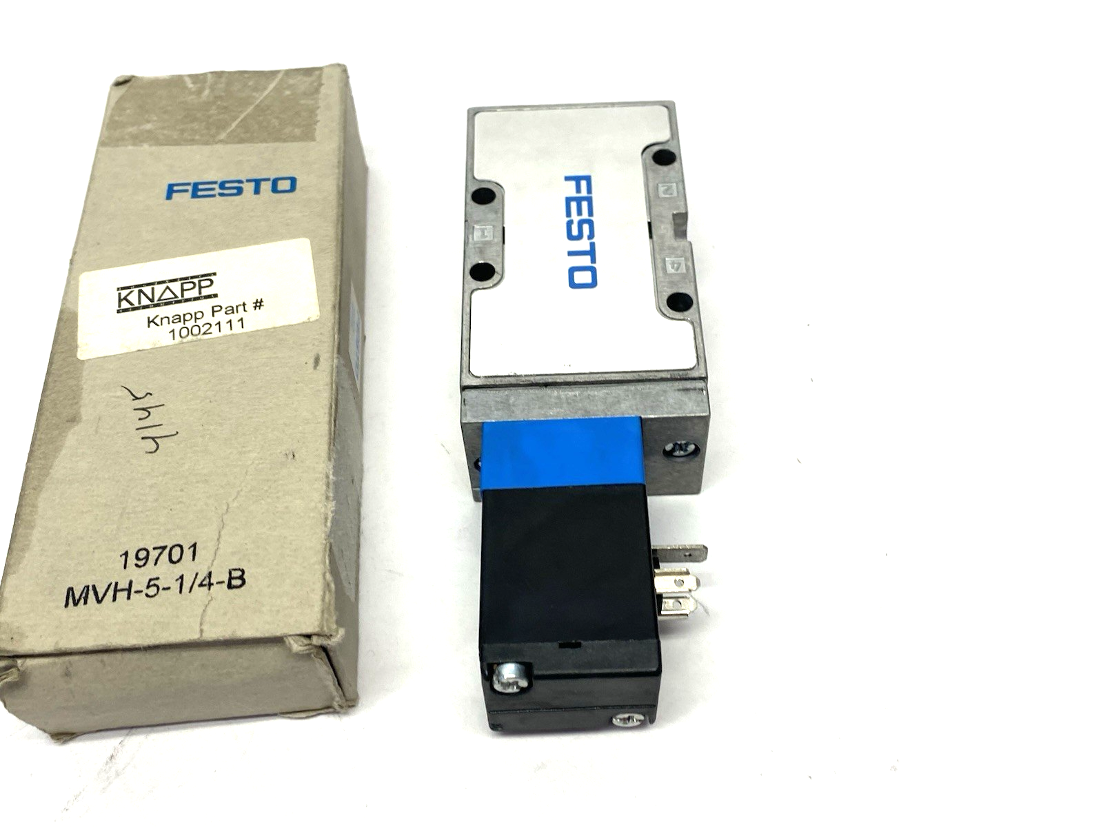 Festo MVH-5-1/4-B Solenoid Valve 5/2-way Monostable 19701 - Maverick Industrial Sales
