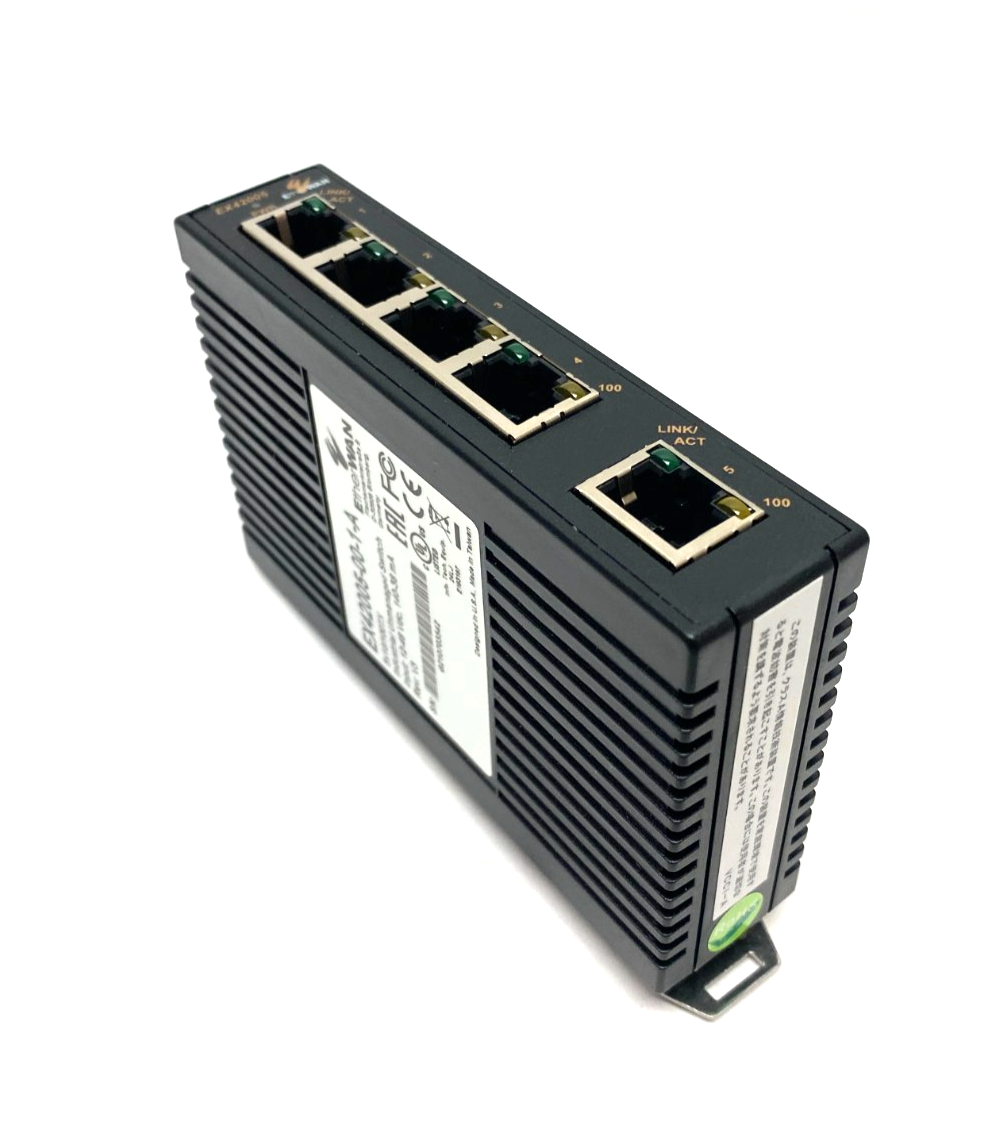 EX42005-00-1-A | EtherWAN Compact Unmanaged Ethernet Switch 5x10/100TX - New – Open box - Maverick Industrial Sales