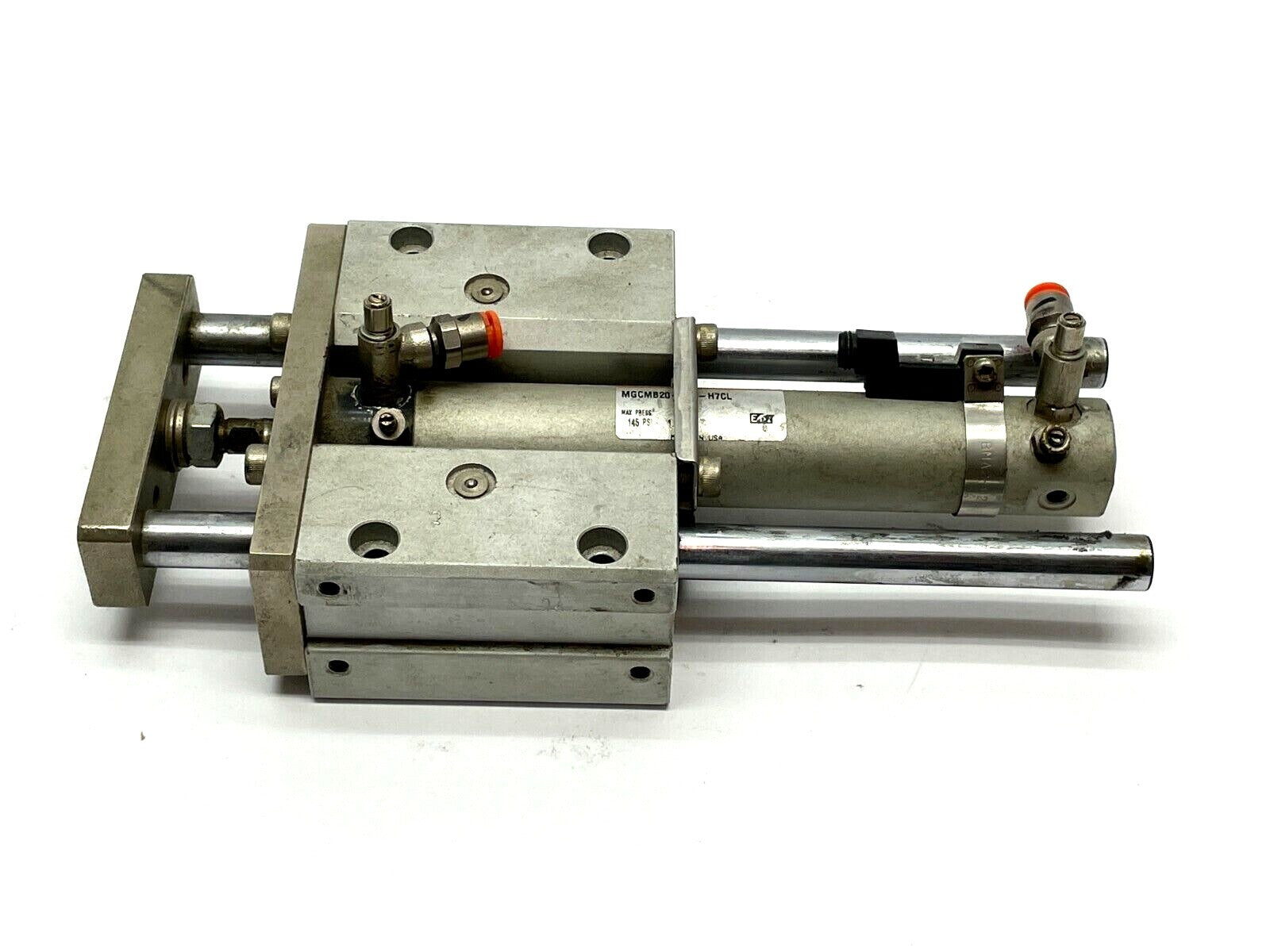 MGCMB20-100-H7CL | SMC Guided Cylinder 20mm Bore 100mm Stroke - Used - Maverick Industrial Sales