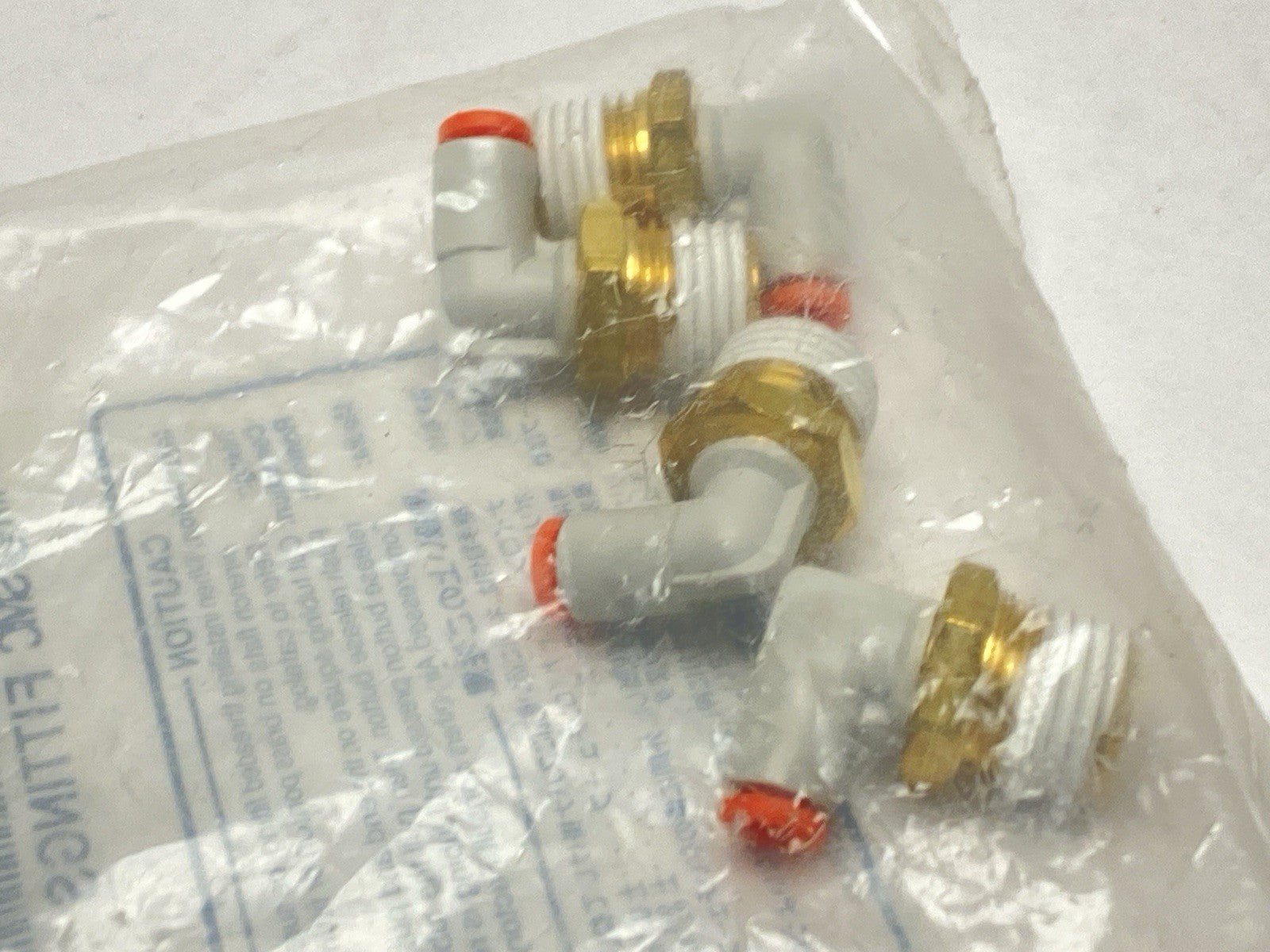 SMC KQ2L03-35AS 90-Degree Male Elbow 5/32" x 1/4" MNPT LOT OF 4 - Maverick Industrial Sales