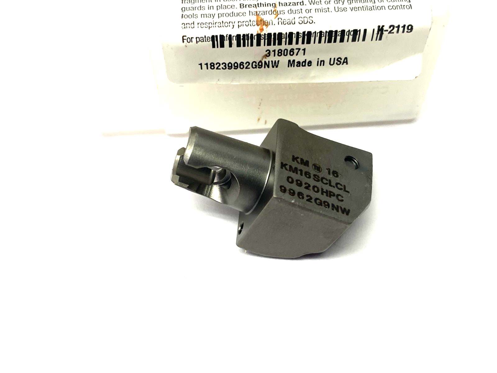 Kennametal 3180671 KM Micro™ Cutting Unit SCLC-95° S-Clamping KM16SCLCL0920HPC - Maverick Industrial Sales