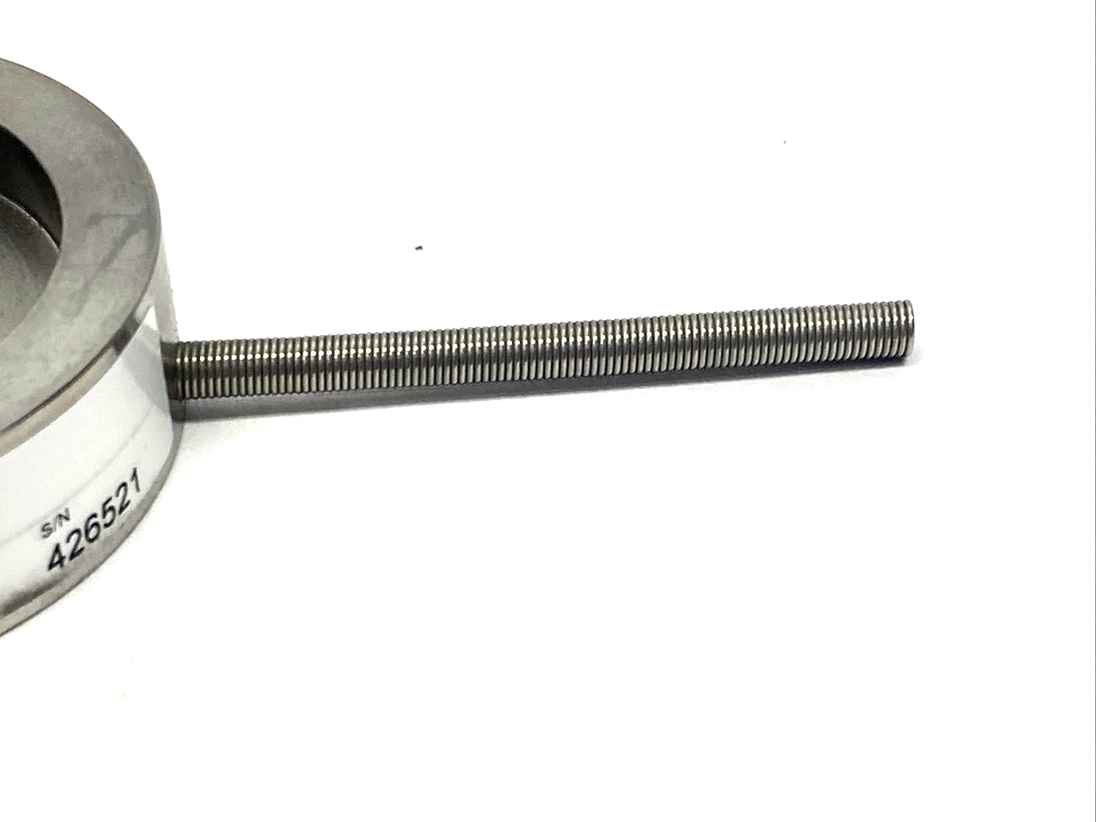 THC-IK-V | Transducer Techniques Through-Hole Load Cell Force Sensor 0-1K LB - For parts or not working - Maverick Industrial Sales