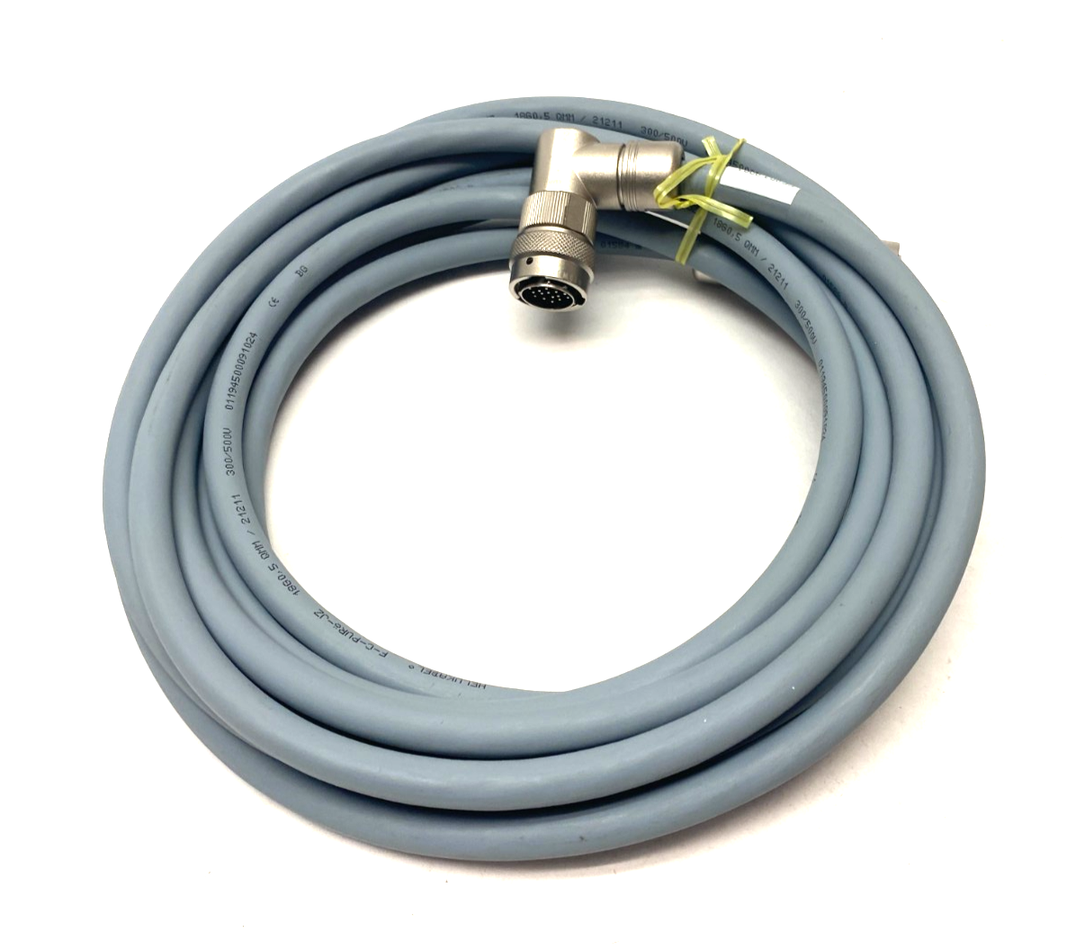 Laserax PE003-0003 Double Ended Cable Assembly 19-Pin Rt Angle Male/Str. Female - Maverick Industrial Sales