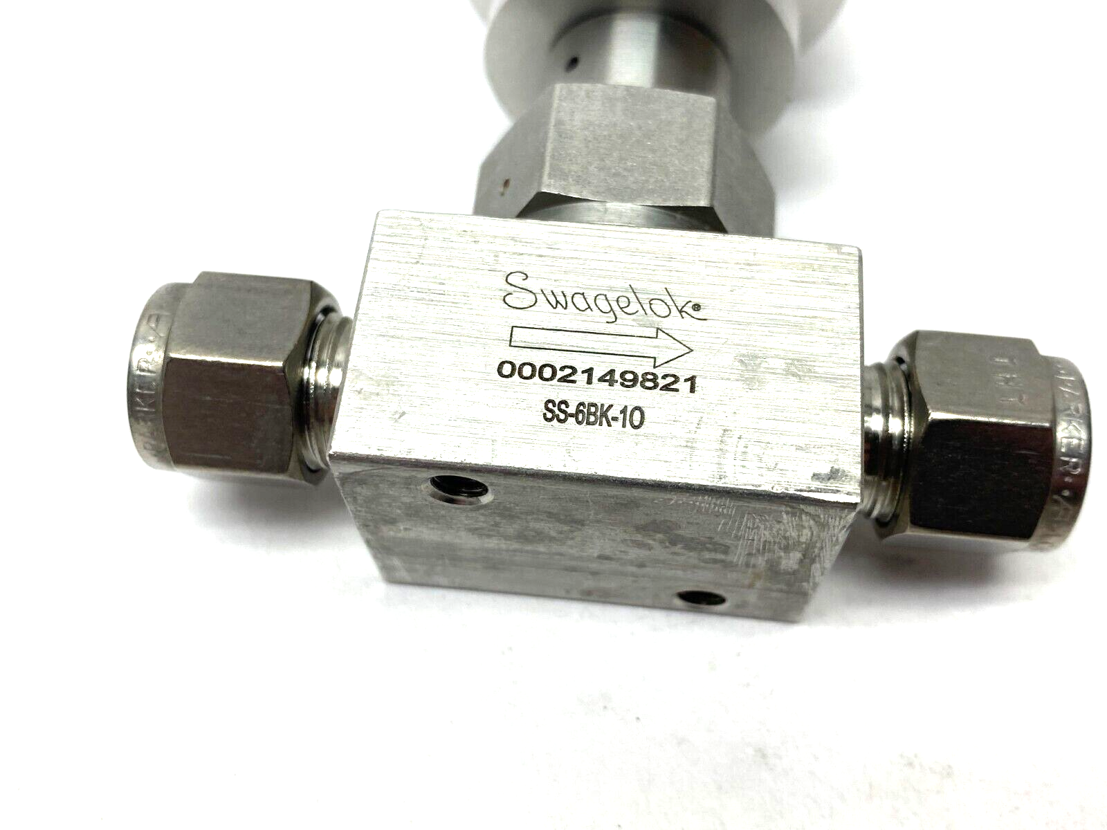 Swagelok SS-6BK-1O Stainless Steel Gasketed Bellows Valve - Maverick Industrial Sales