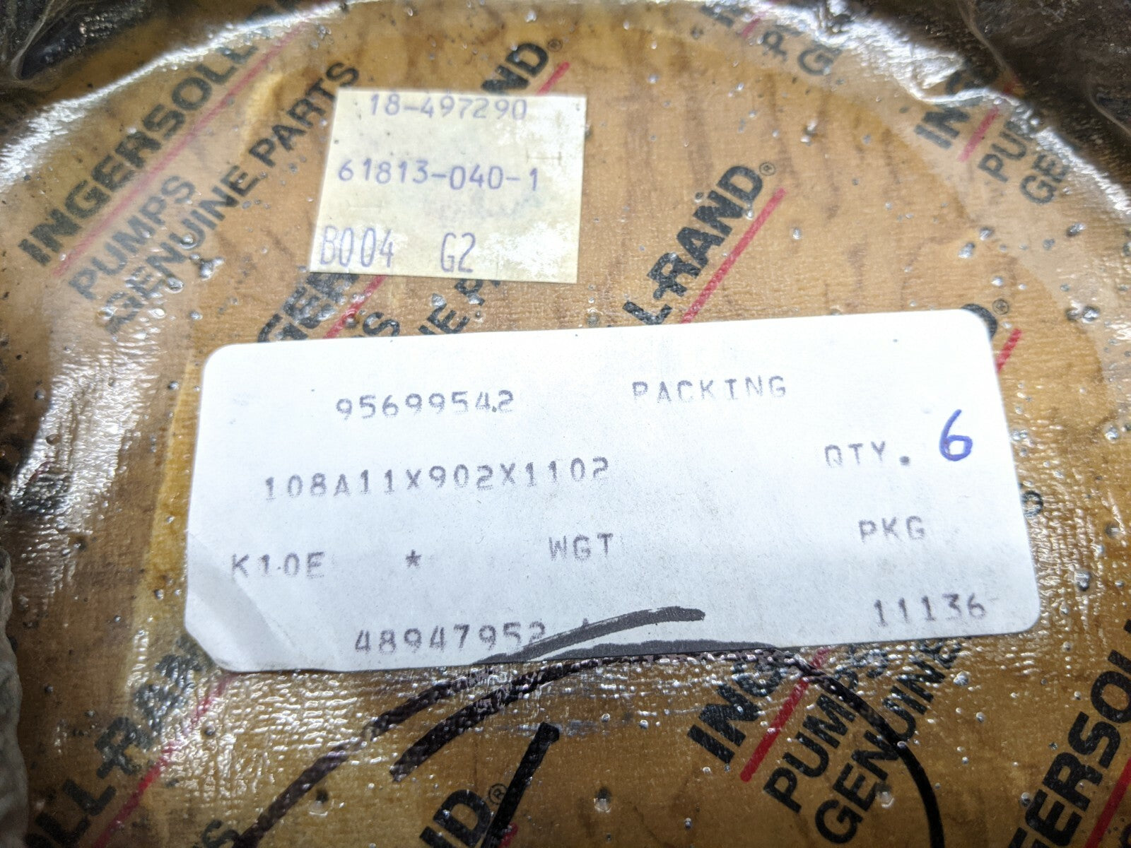 Ingersoll-Rand 95699542 Gland Packing Material Sealing Rope PACK OF 6 - New - Maverick Industrial Sales