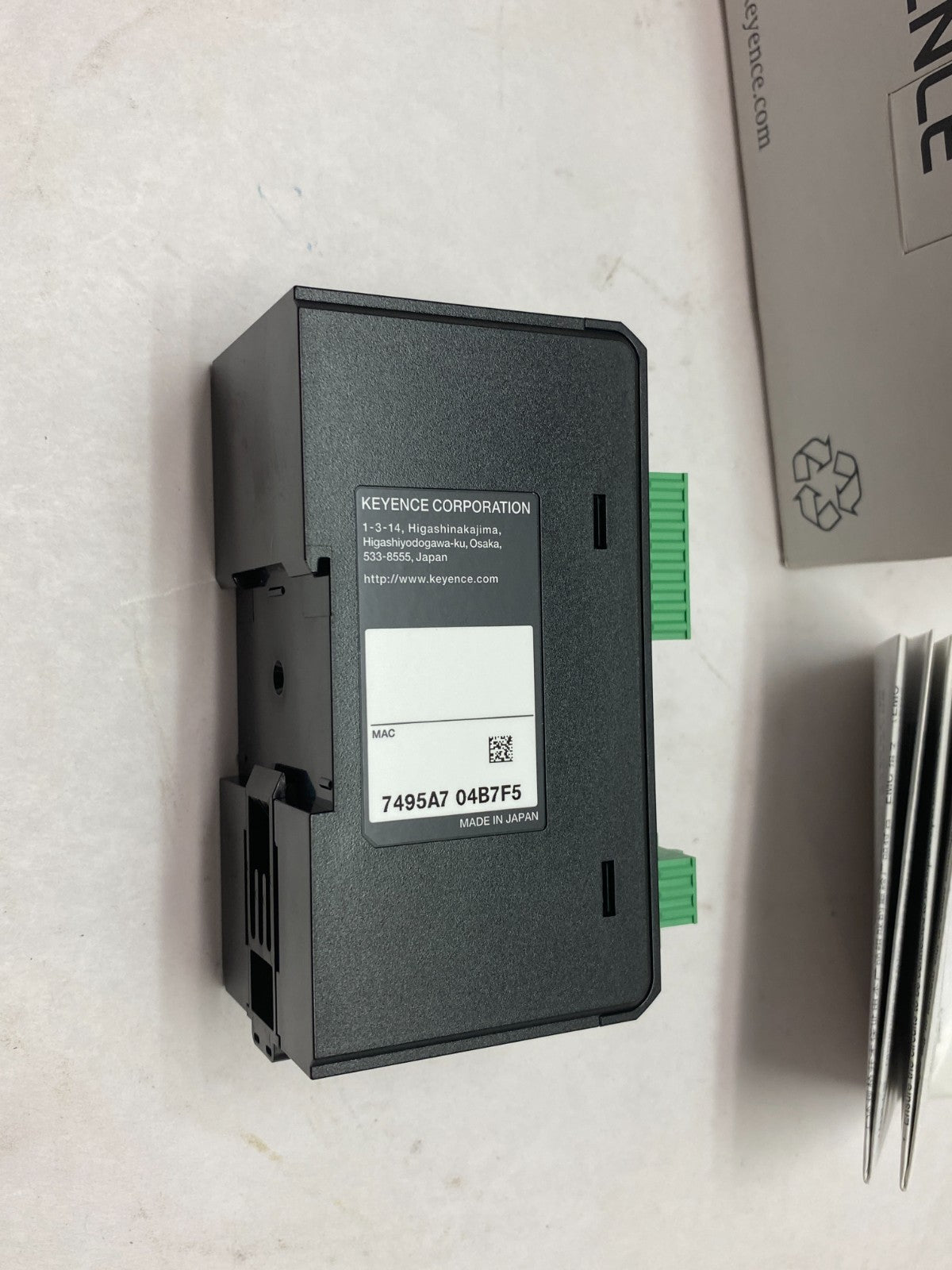 Keyence N-L20 Ethernet Communication Connection Unit 11-Point Display 24VDC - Maverick Industrial Sales