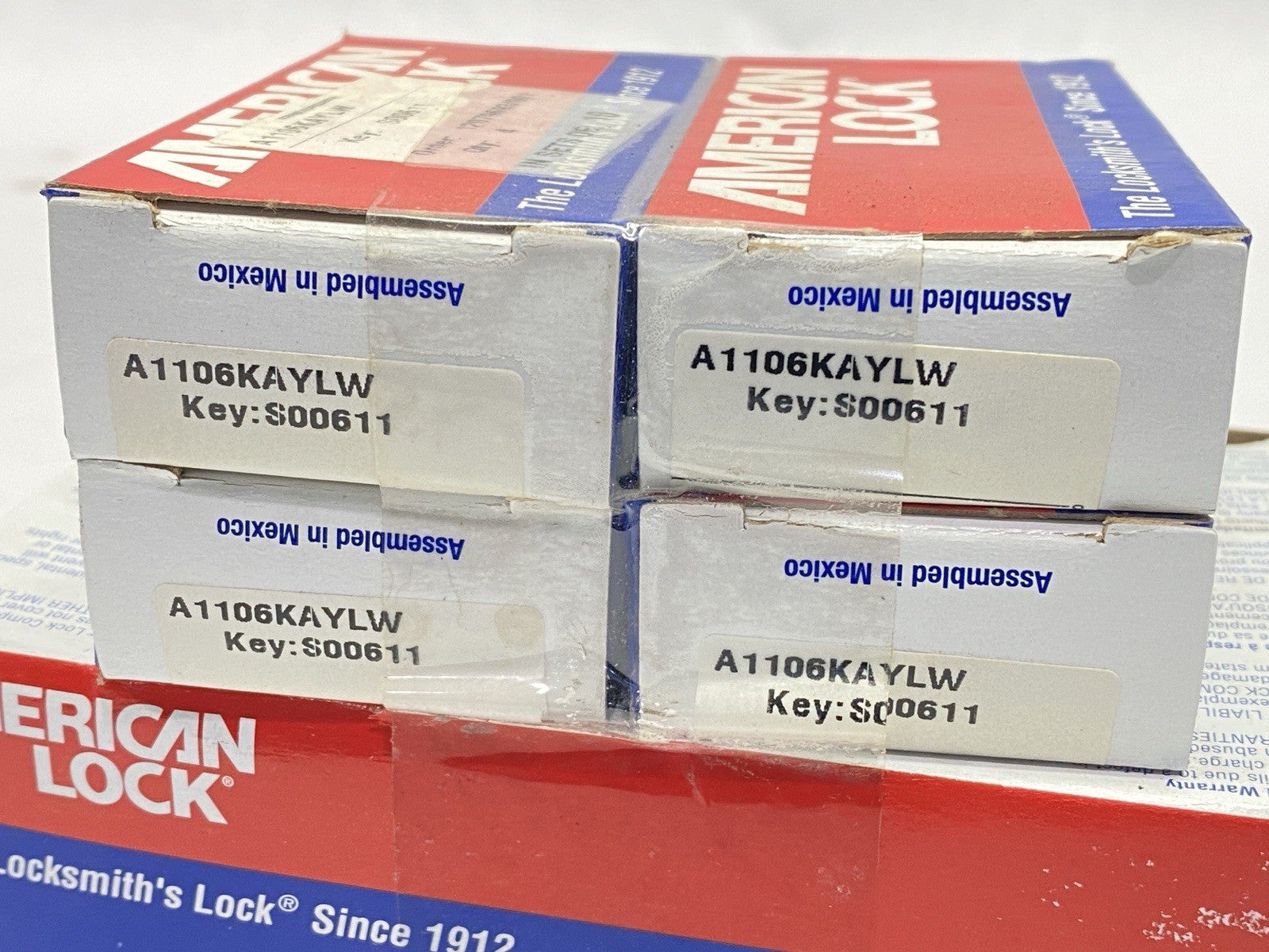 A1106KAYLW | American Lock Lockout Padlock Yellow Key S00611 LOT OF 10 - New - Maverick Industrial Sales