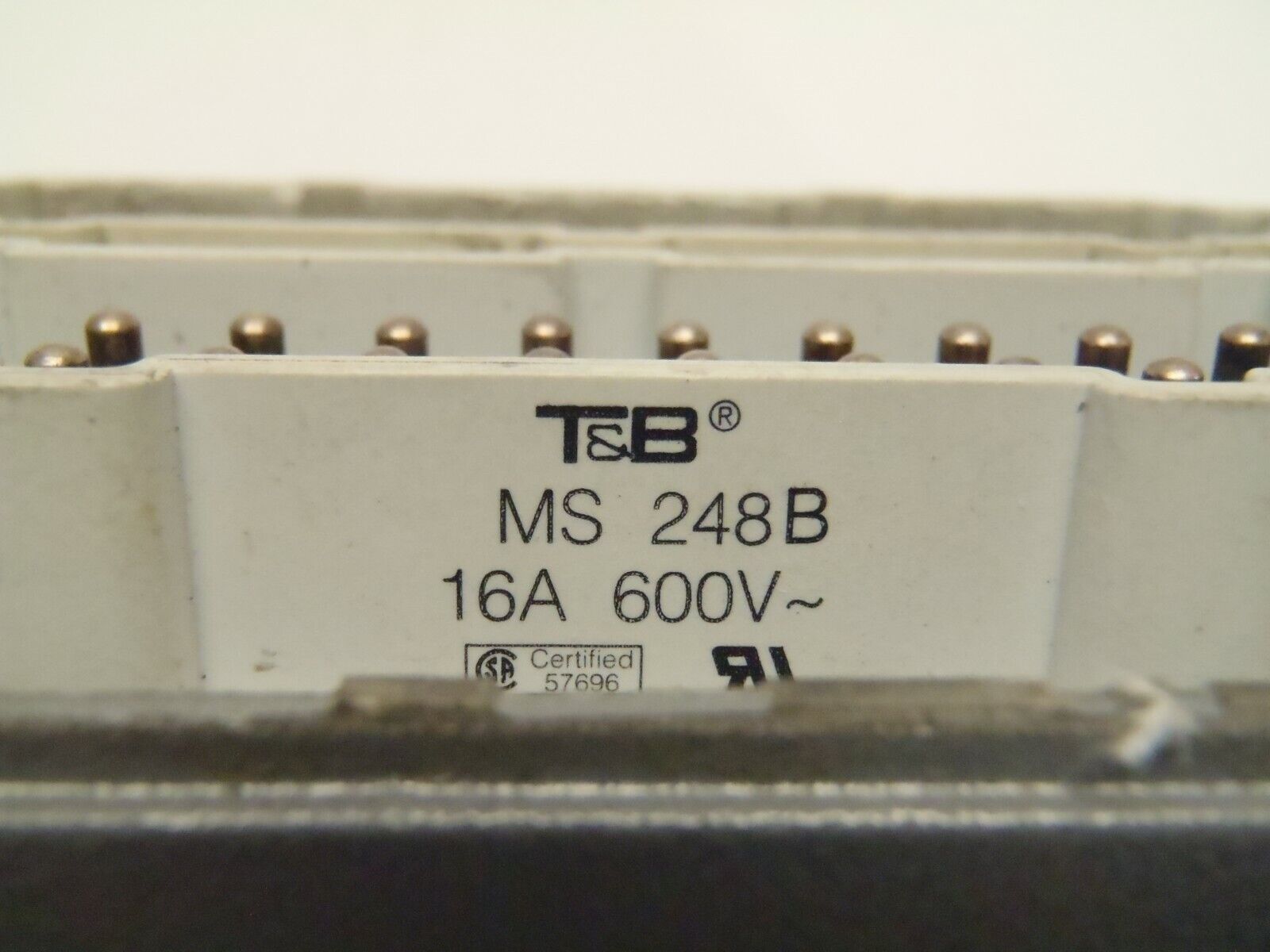 Thomas & Betts 5-3/4" x 4-5/8" Base w/ 1) MS248B 1) MS224B Pos-E-Con Connectors - Maverick Industrial Sales