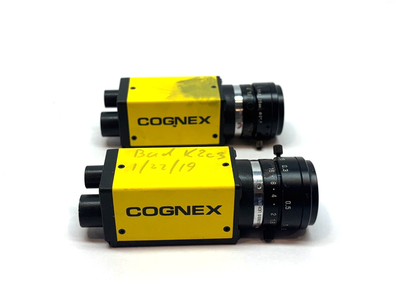 Cognex In-Sight Vision System Cameras, LOT OF 2, ISM, ISM1403, Tamron Lens - Maverick Industrial Sales