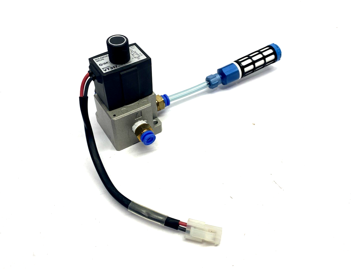 SMC VT317-5G-02N 3-Port Solenoid Valve 24VDC 1/4" NPT - Maverick Industrial Sales