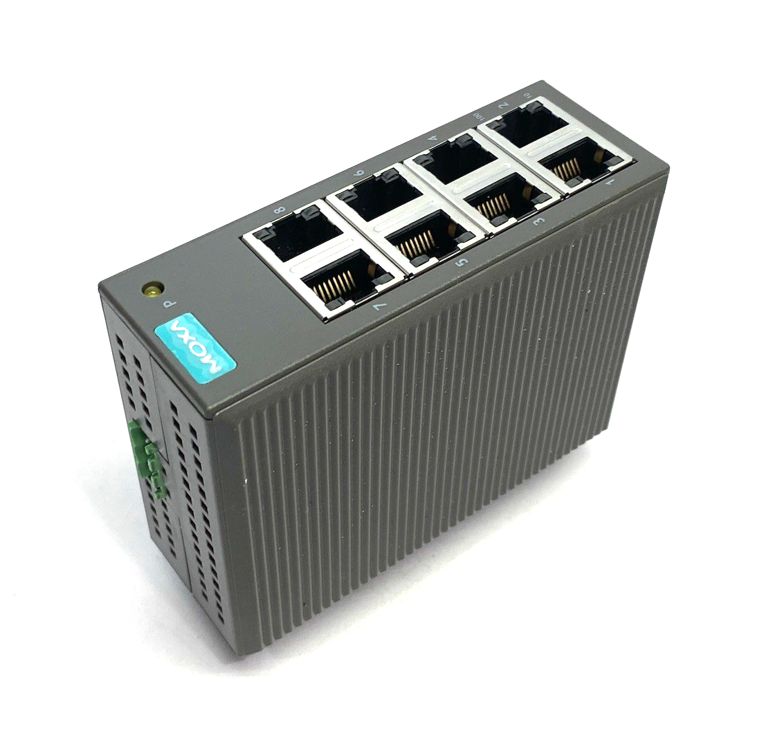 EDS-208 | Moxa Entry-Level Unmanaged Ethernet Switch 8-Port NO TERMINAL CONN. - Used - Maverick Industrial Sales