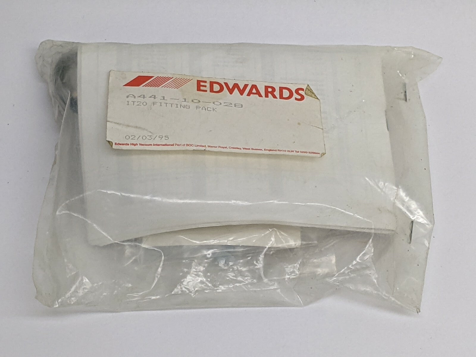 Edwards A441-10-028 IT20 Fitting Pack - Maverick Industrial Sales