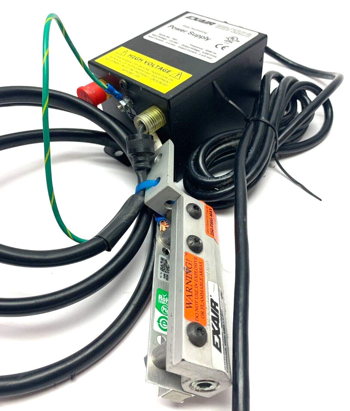 EXAIR 7901 Static Neutralizing Power Supply w/ Air Knife and Bar 50/60Hz - Maverick Industrial Sales