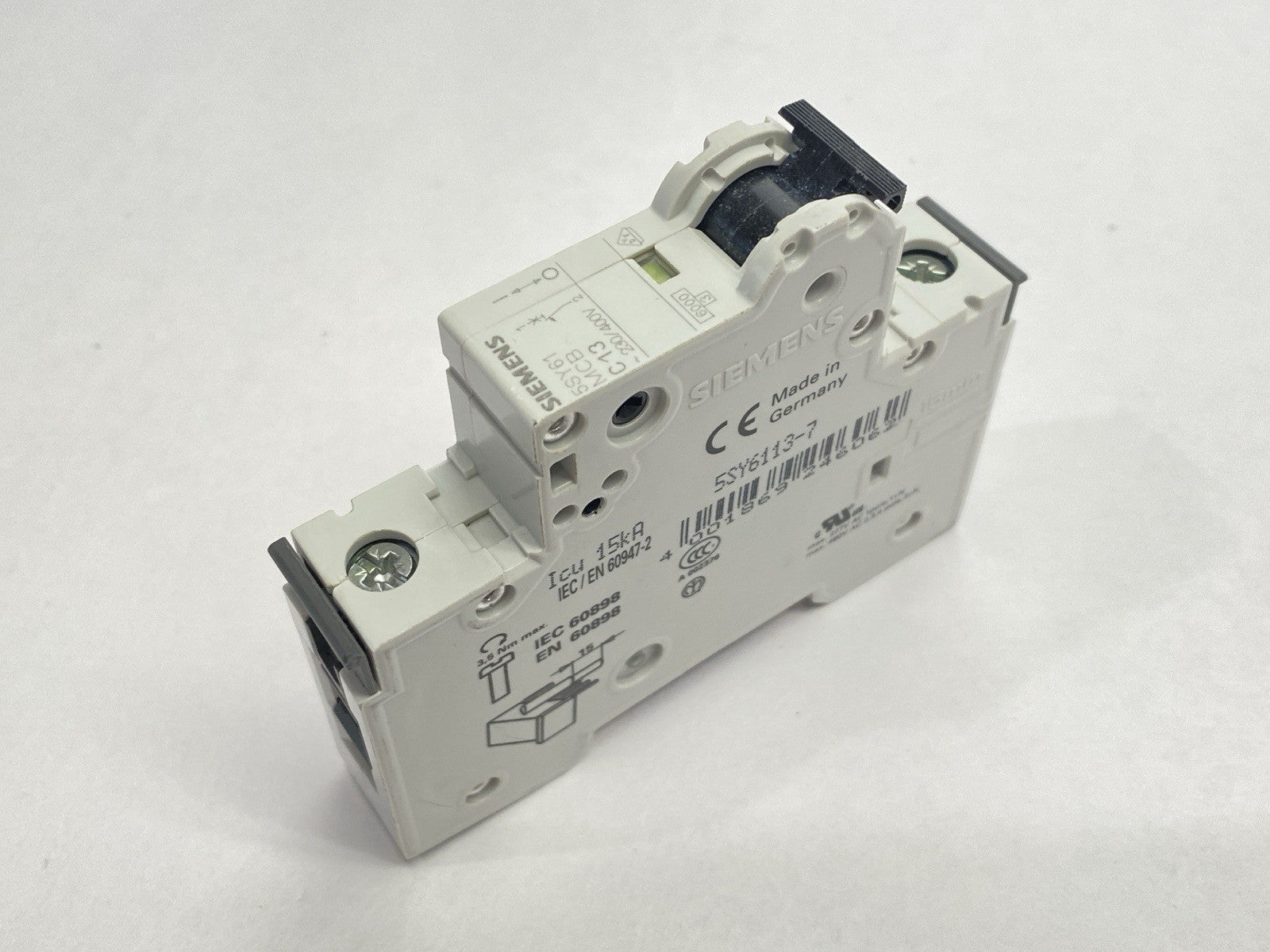 Siemens 5SY6113-7 Miniature Circuit Breaker MCB C13 1-Pole 13A 230/400V - Maverick Industrial Sales