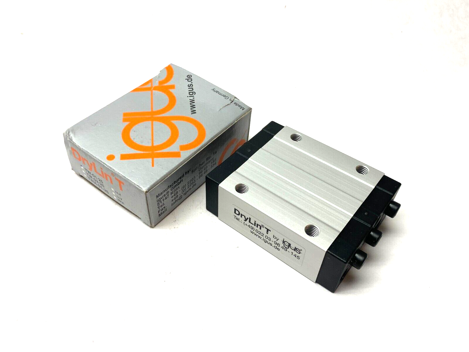 Igus TW-01-25 DryLin T Linear Guide System Standard Carriage - Maverick Industrial Sales