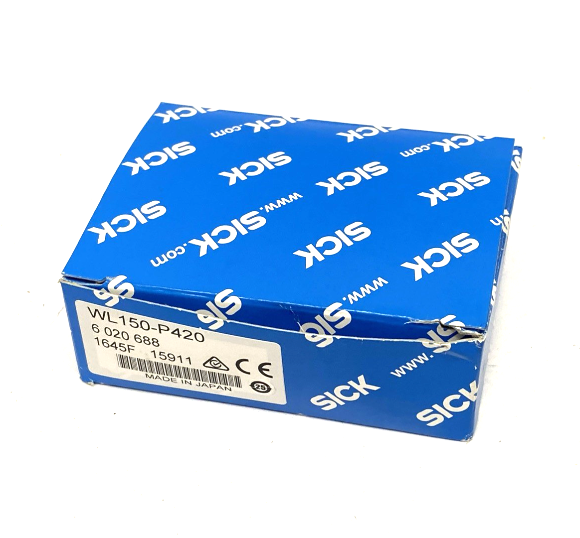 Sick WL150-P420 Photoelectric Retro-reflective Sensor, Dual-lens System, 6020688 - Maverick Industrial Sales