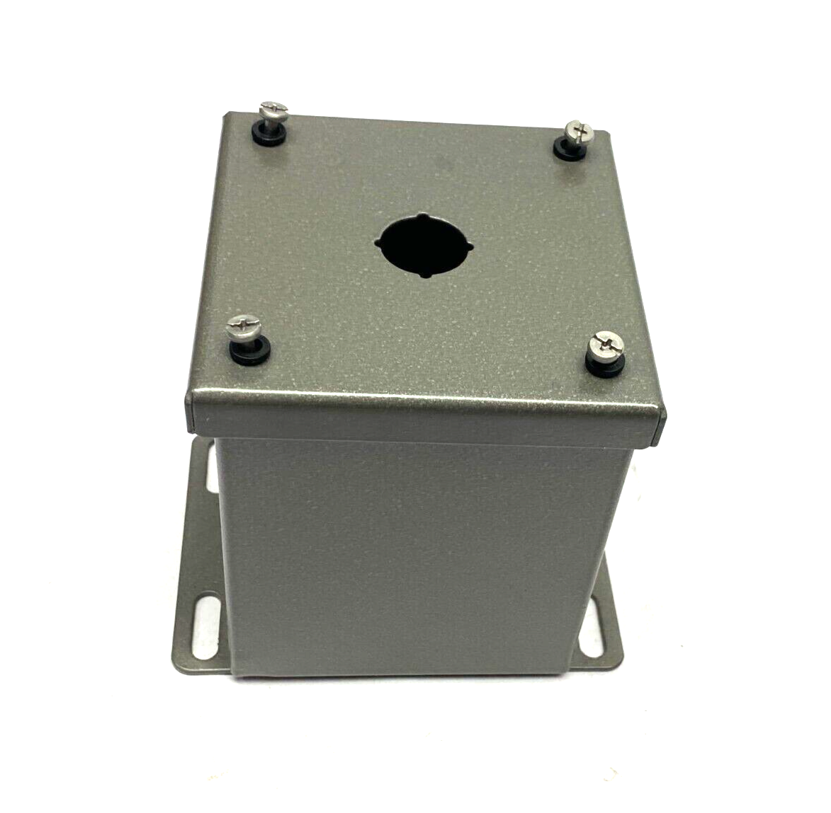 Saginaw Control & Engineering SCE-1PBXI Pushbutton Enclosure 4" x 4" DARK GRAY - Maverick Industrial Sales