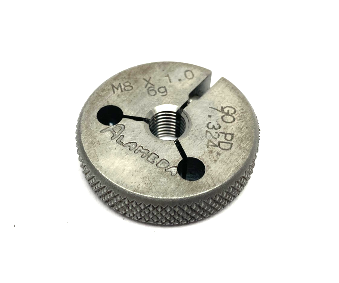 Alameda M8 x 1.0-6G Threaded Ring Gauge GO PD 7.324 - Maverick Industrial Sales