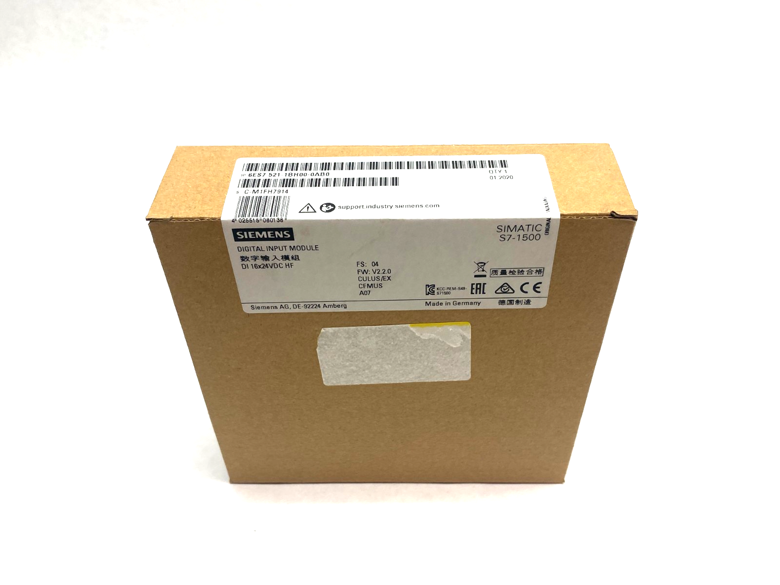 Siemens 6ES7 521-1BH00-0AB0 SIMATIC S7-1500 Digital Input Module DI 16x24VDC HF - Maverick Industrial Sales