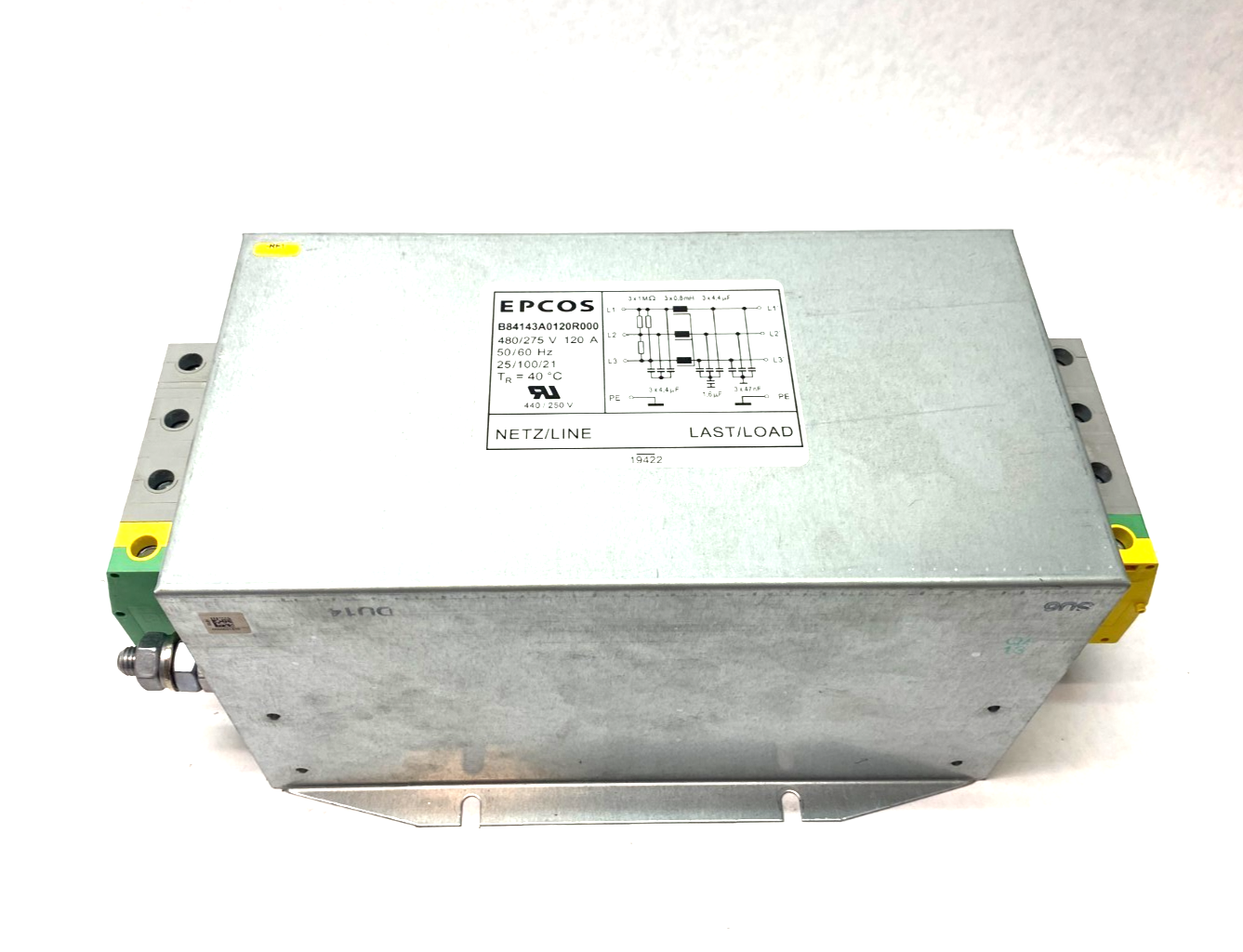 Epcos B84143A0120R000 Power Line Filter 3-Phase 120A 480/275V - Maverick Industrial Sales
