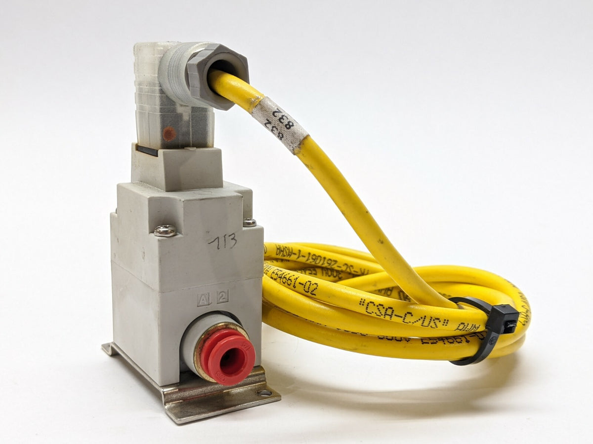 VQ21A1-5YZ-N7-F-X73 | SMC Solenoid Valve 1/4" Tube - Used - Maverick Industrial Sales