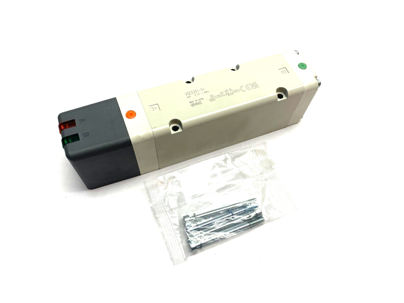 SMC VQC5201-51 Plug-In Single Solenoid Valve 5-Port - Maverick Industrial Sales