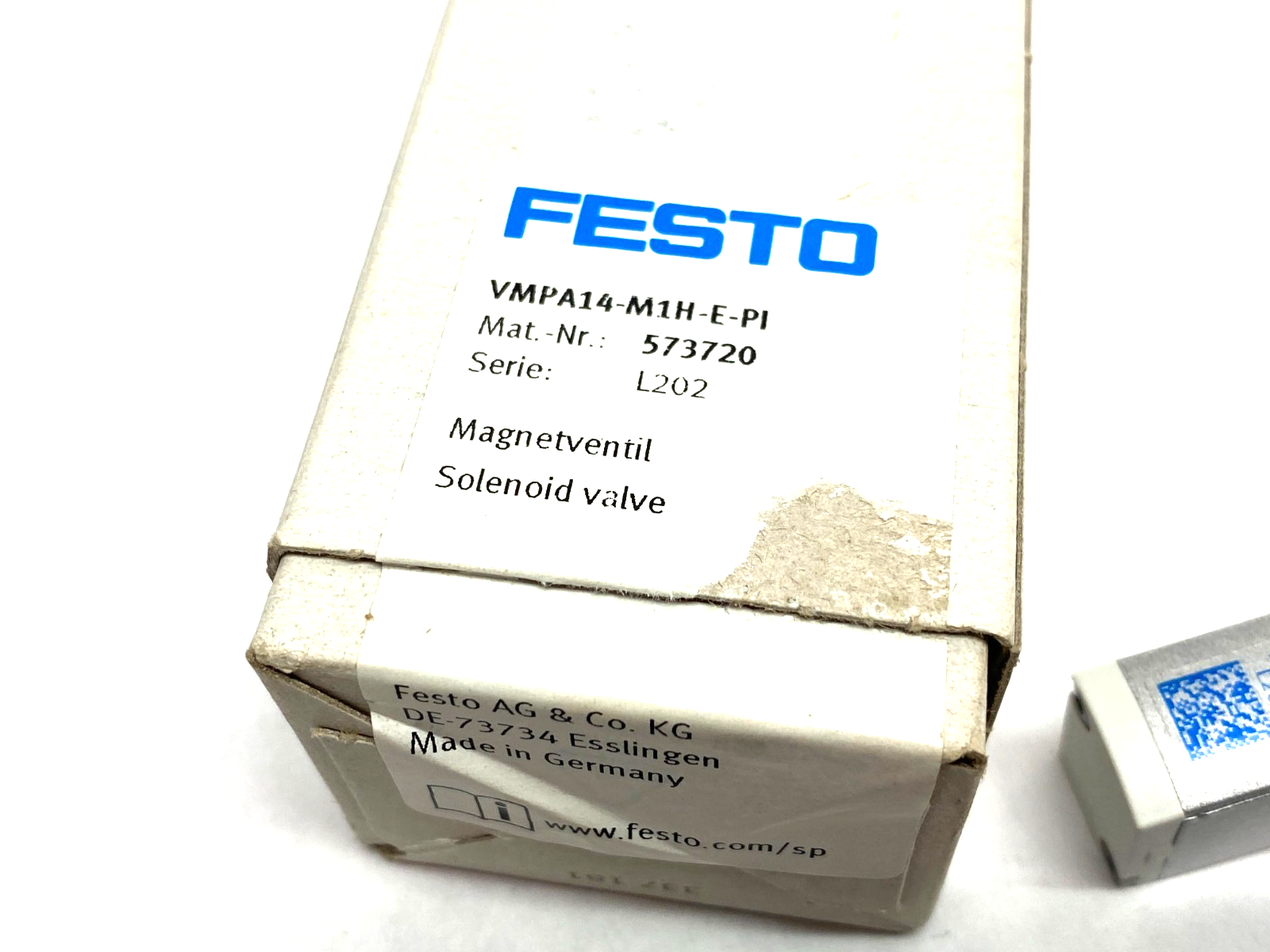 Festo VMPA14-M1H-E-PI Solenoid Valve 5/3 Exhausted 573720 - Maverick Industrial Sales