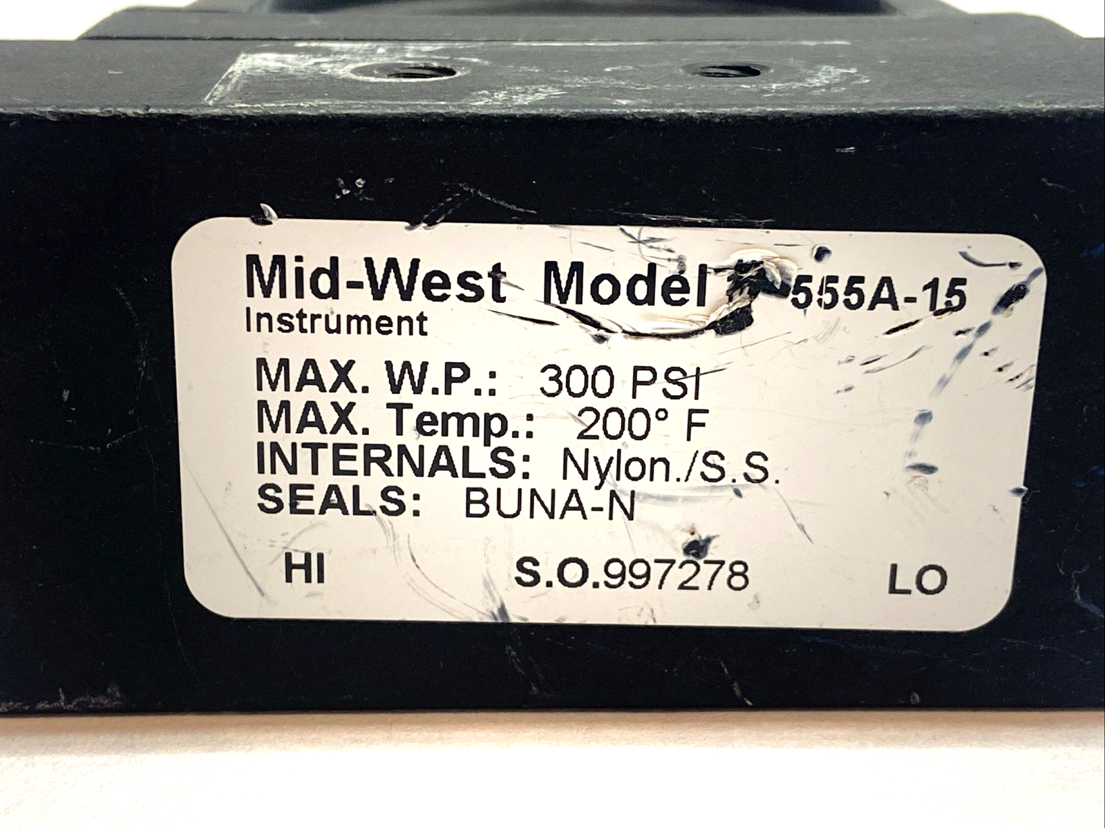 555A-15 | MidWest Instrument Pressure Indicator 0-15 psi 1/4" - Used - Maverick Industrial Sales