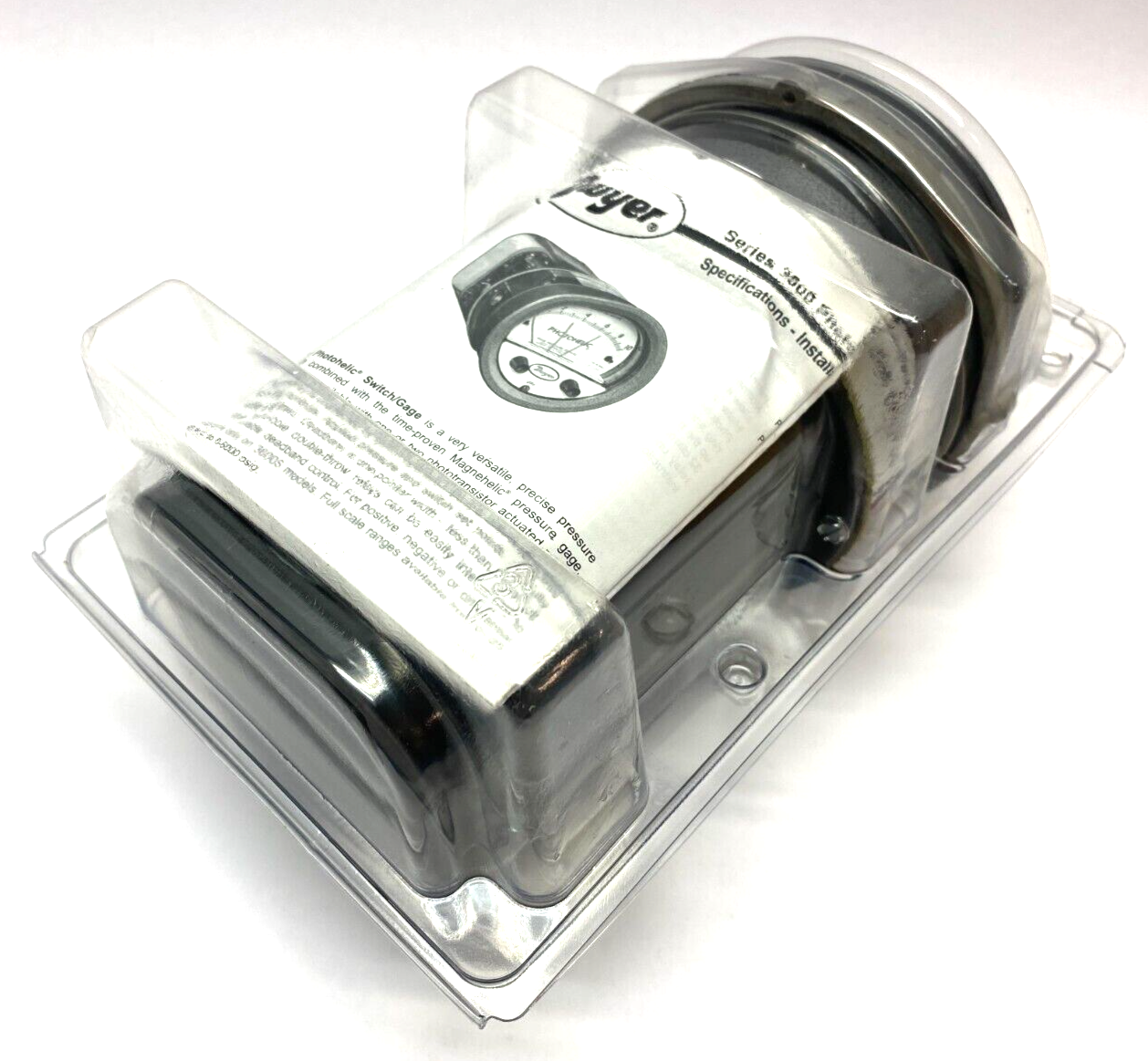Dwyer 3SQRT Series 3000 Photohelic Pressure Switch/Gage - Maverick Industrial Sales