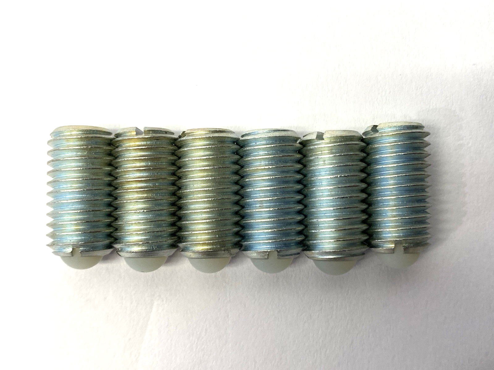 N/A | Steel Ball-Nose Spring Plunger w/ Nylon Nose M12 x 1.75mm LOT OF 6 - New – Open box - Maverick Industrial Sales