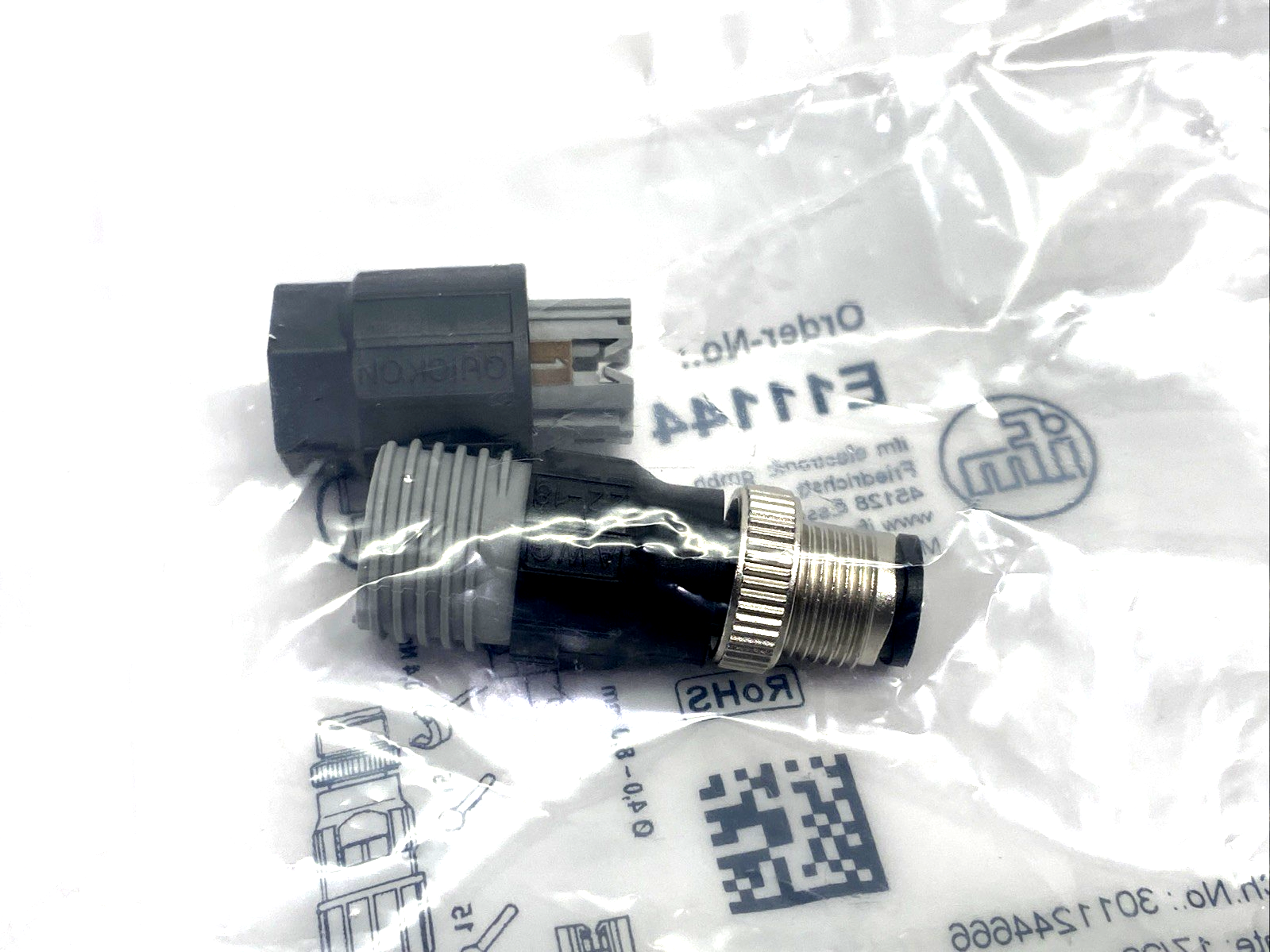 ifm E11144 Wirable Plug M12 4-Pin SSTGH040ZDSFKSK - Maverick Industrial Sales