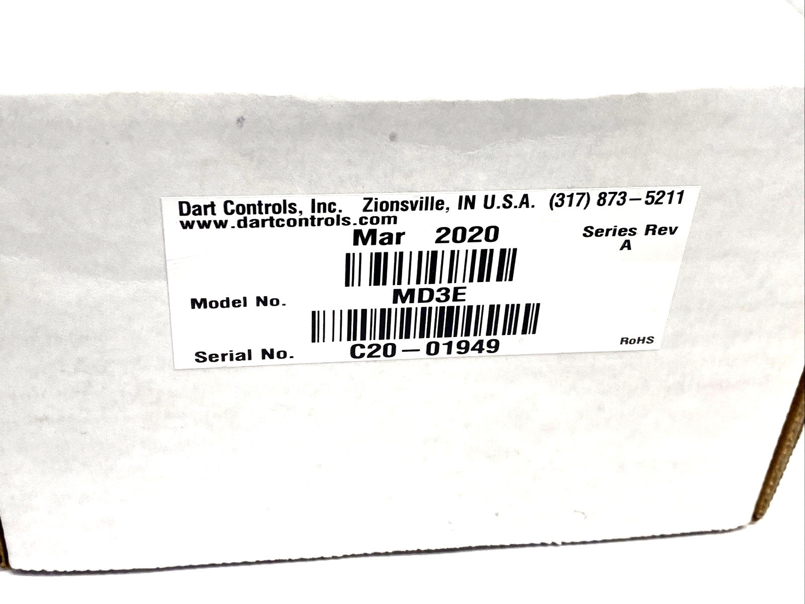 Dart Controls MD3E Rev. A Digital DC Drive 120/240VAC 90/180VDC F.L.A. 10A DC - Maverick Industrial Sales