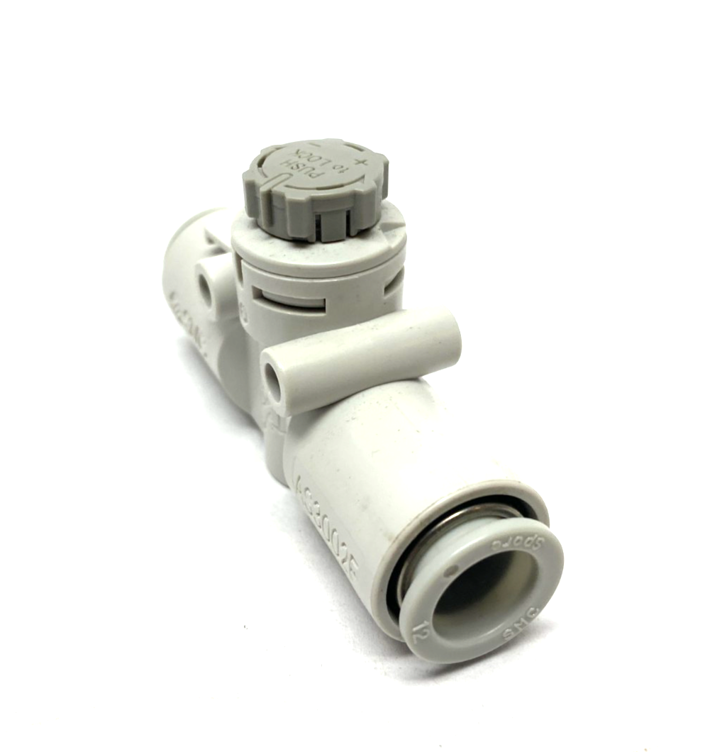 AS3002F-12A | SMC Inline Flow Control Fitting 12mm Tube - New – Open box - Maverick Industrial Sales