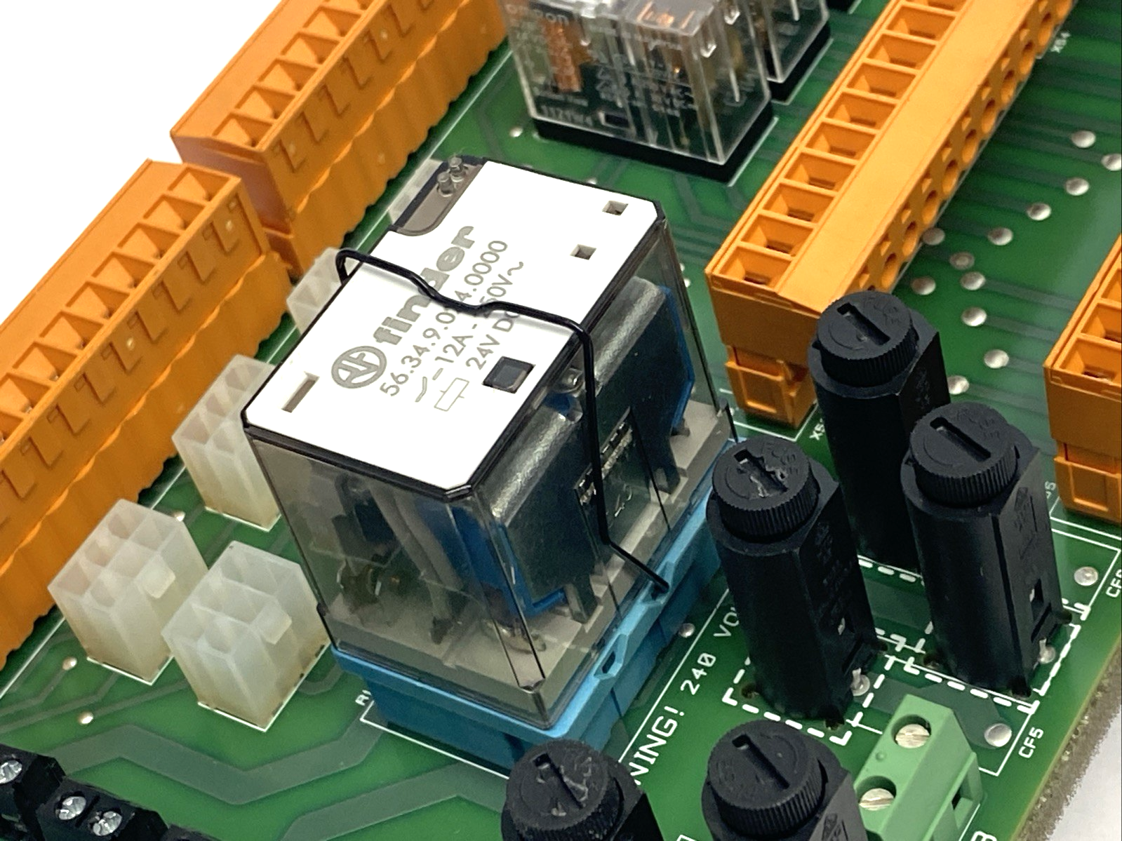 U704 | Cinpres Gas Injection Relay & Connector Board PCB, Issue 1.1, Omron Relays - Used - Maverick Industrial Sales