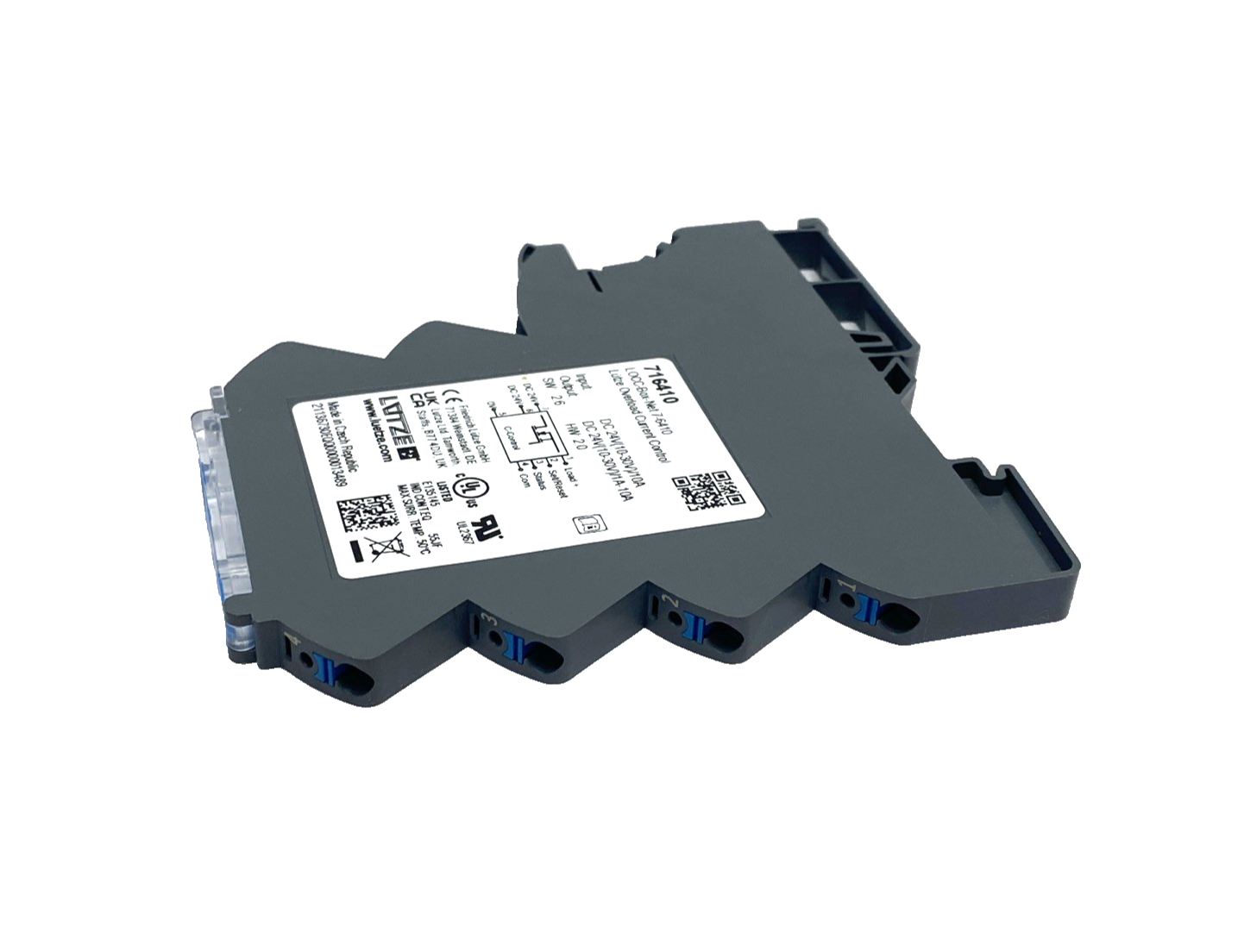 716410 | Lutze Load Monitoring Circuit Breaker DC 10A, LOCC-Box-Net 7-6410 - New – Open box - Maverick Industrial Sales