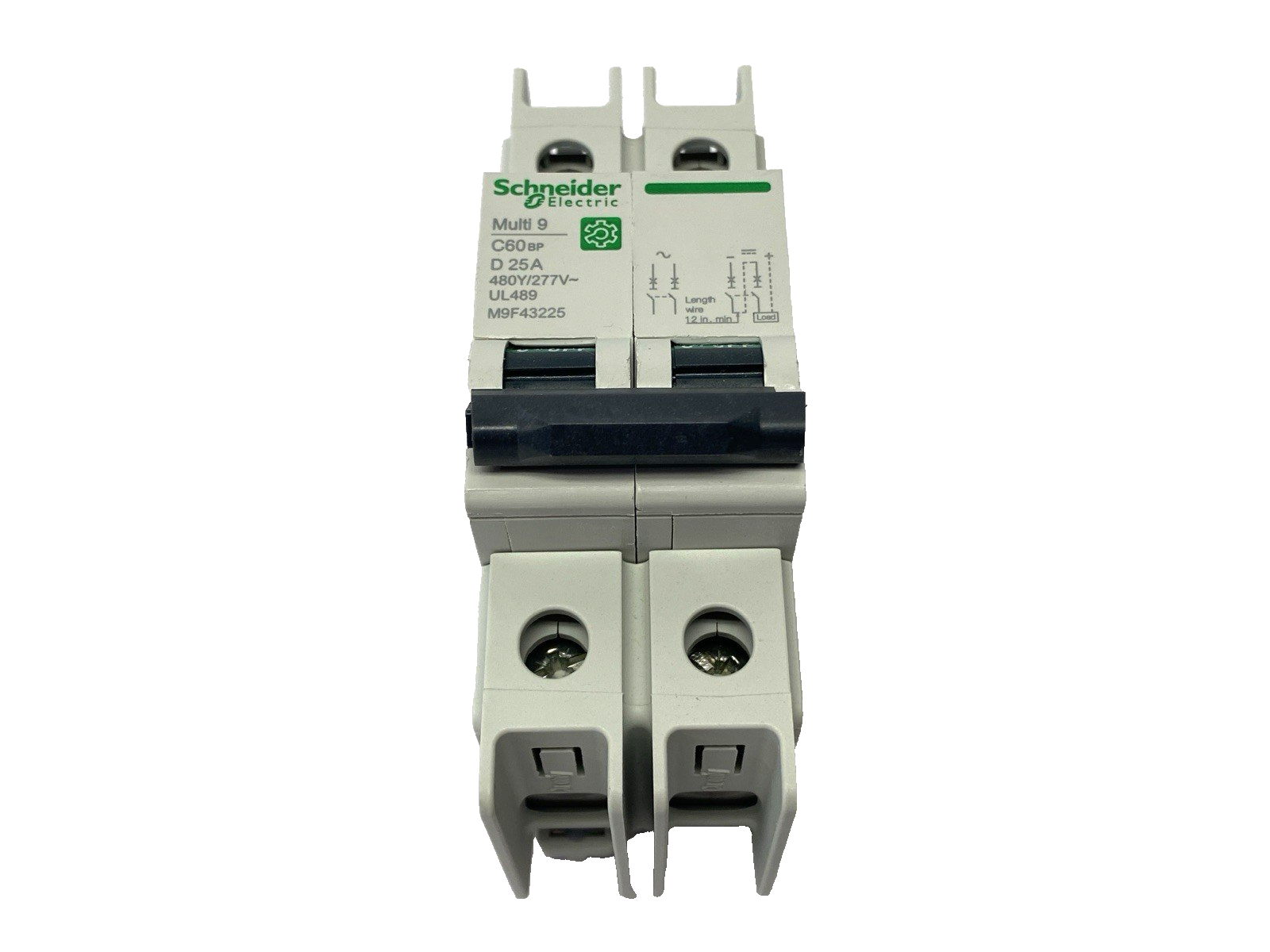 Schneider Electric M9F43225 Miniature Circuit Breaker Multi9 2-Pole 277/480V 25A - Maverick Industrial Sales