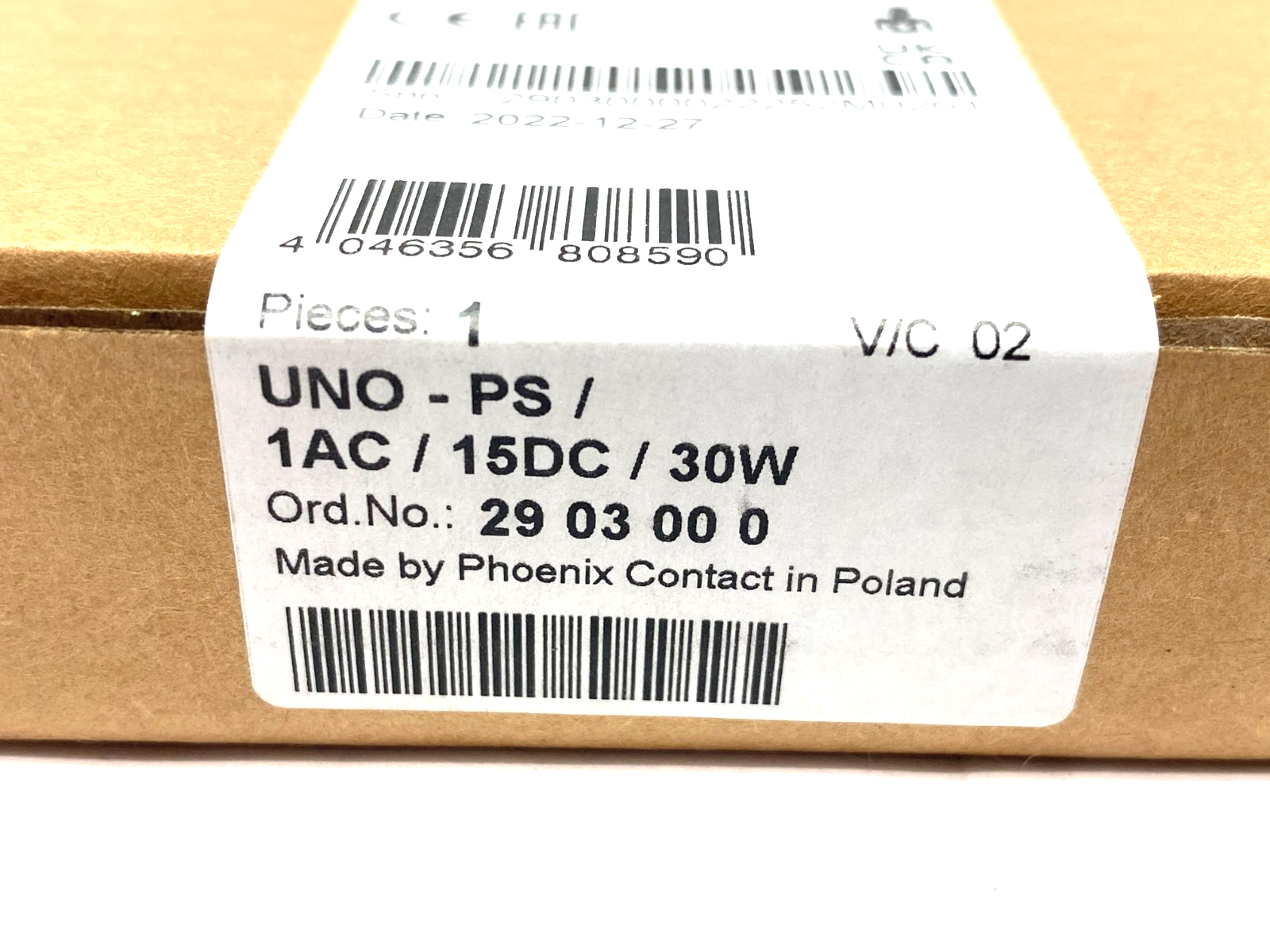Phoenix Contact UNO-PS/1AC/15DC/30W Primary Switched Power Supply 2903000 - Maverick Industrial Sales
