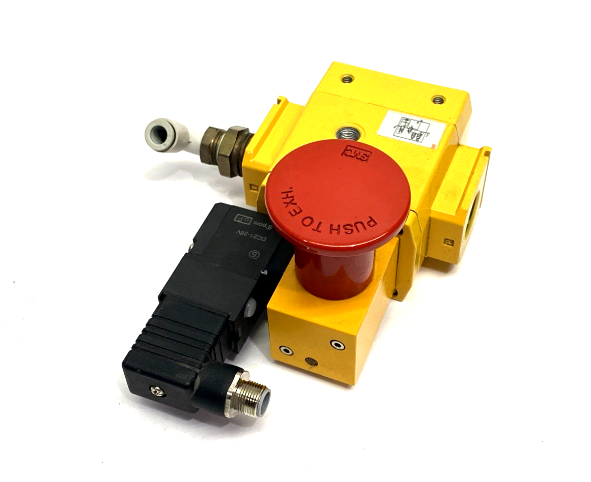 SMC AVL4000-N04-5DZM Pneumatic Soft Start Lock-Out Valve 1/2" NPT 24VDC - Maverick Industrial Sales