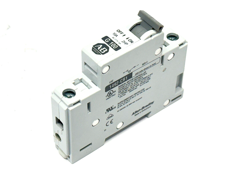 Allen Bradley 1492-CB1G100 Ser C Circuit Breaker 1-Pole 2HP 10A 277V - Maverick Industrial Sales