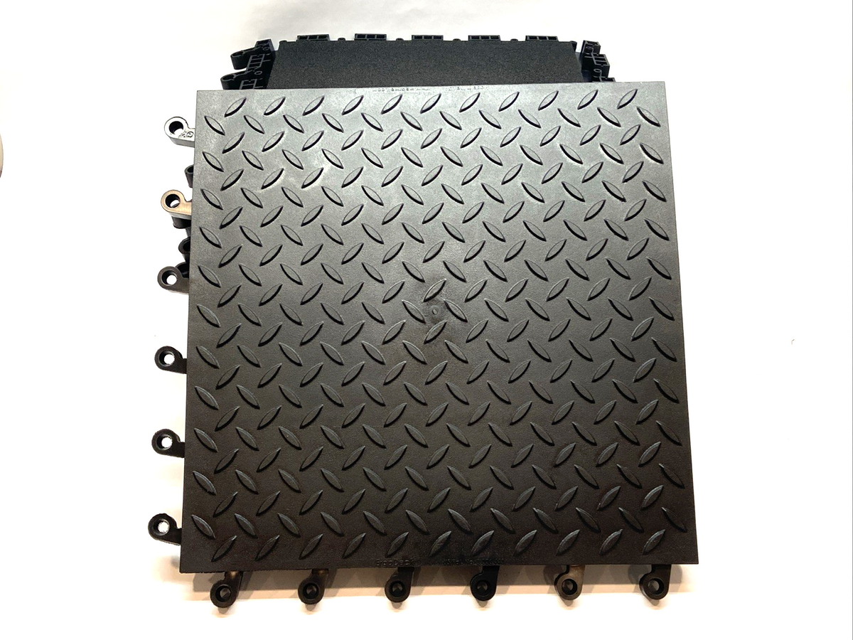 Wearwell 599.78x18x18BK-CS10 ErgoDeck Max Diamond Plate 7/8x18x18 LOT OF 10 - Maverick Industrial Sales