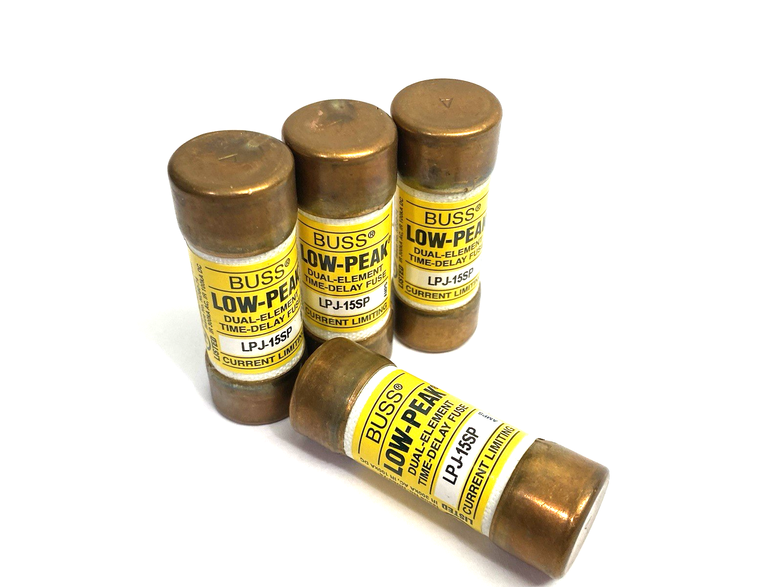 LPJ-15SP | Cooper Bussmann Dual-Element Time Delay Fuse, Class J, LOT OF 4 - New Other - Maverick Industrial Sales