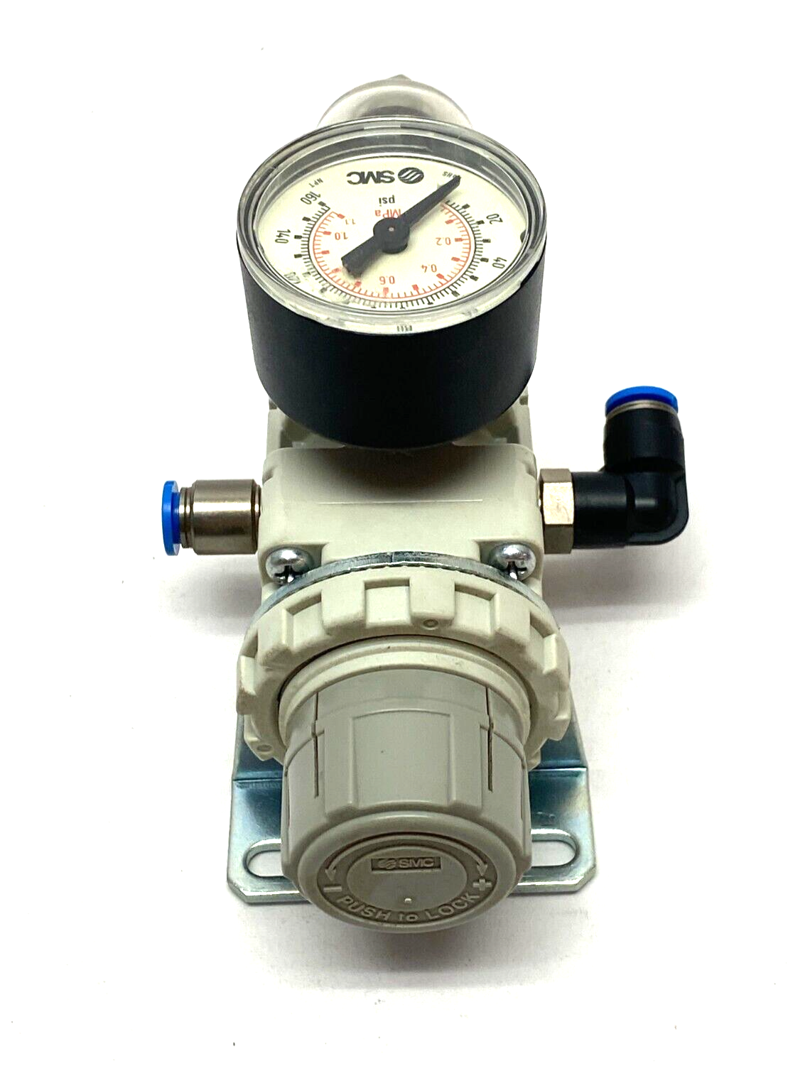 SMC AW20-N01C-Z-A Combination Filter Regulator w/ Gauge & Mounting Bracket - Maverick Industrial Sales