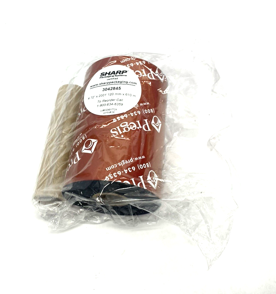 Sharp Packaging 3042845 Thermal Transfer Ribbon Black 4.72" x 2001' /Roll - Maverick Industrial Sales