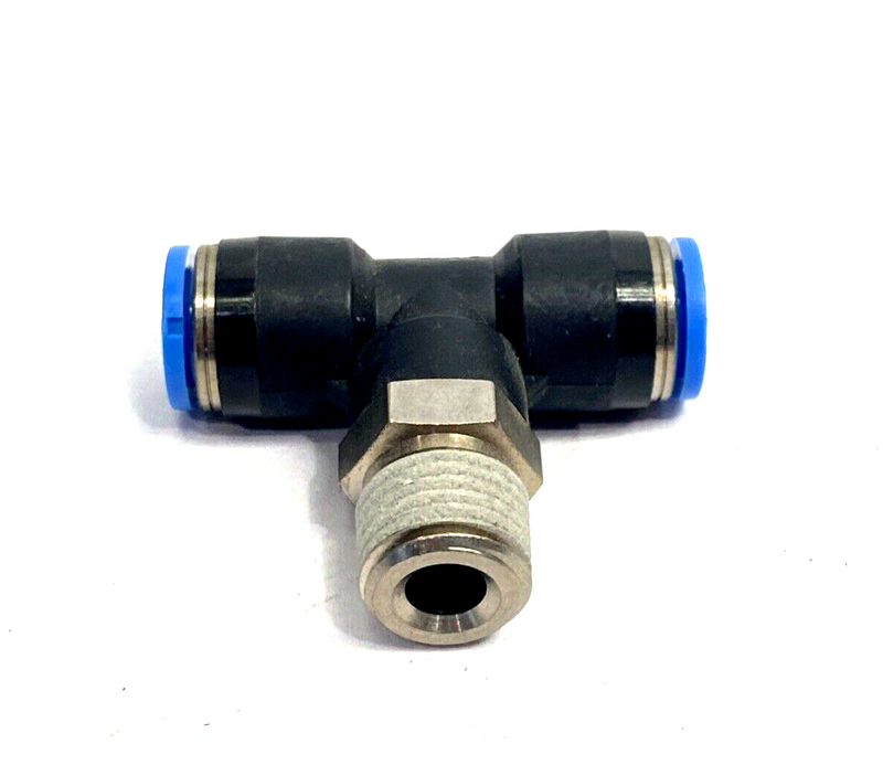 Festo QST-1/4-8 Push-In T-Fitting 1/4" Thread 8mm Tube O.D. 153110 LOT OF 2 - Maverick Industrial Sales